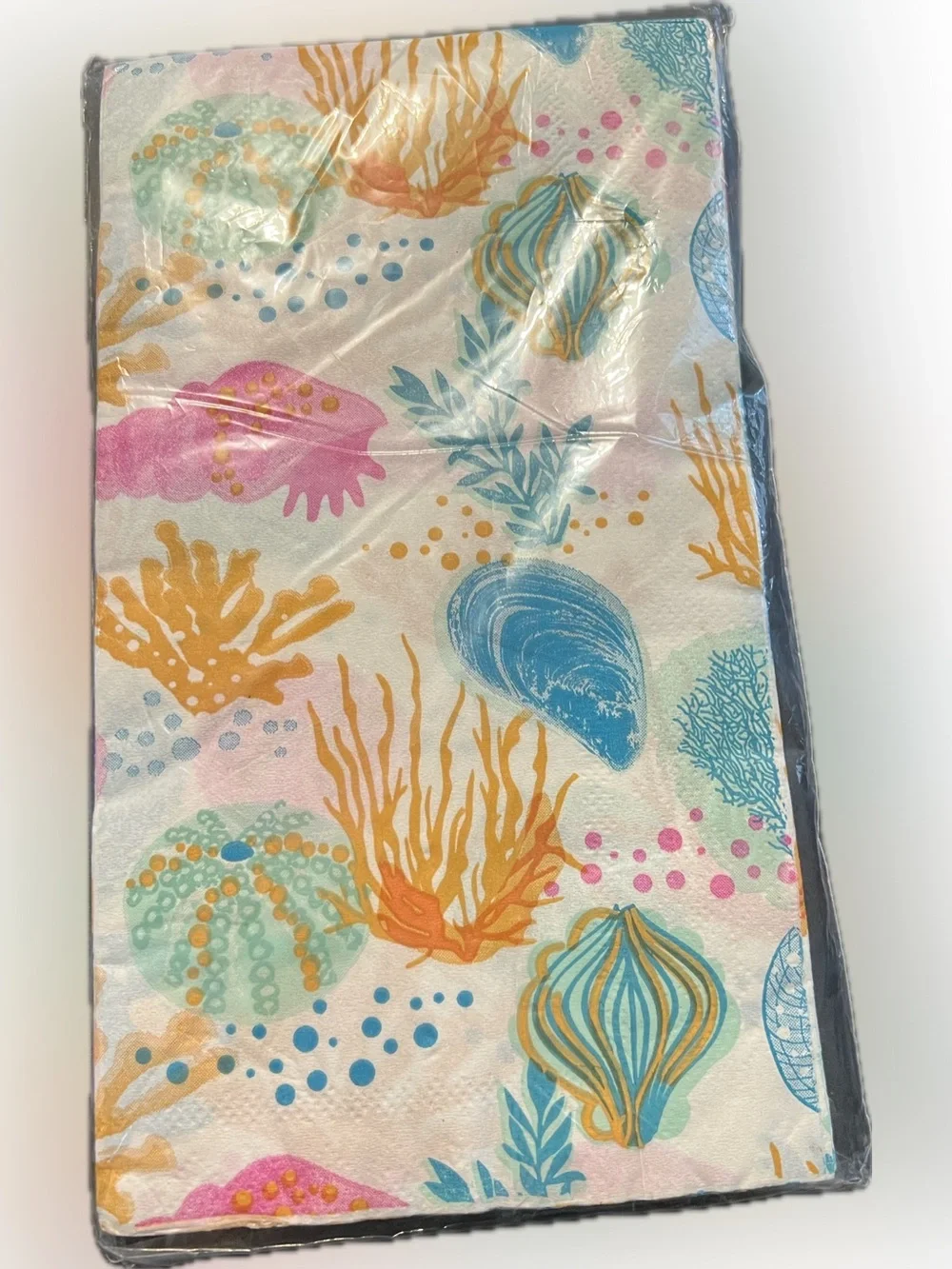 🔴New Ocean Beach Paper Napkins Coral Sea Life Summer Party Accent 16 Pack